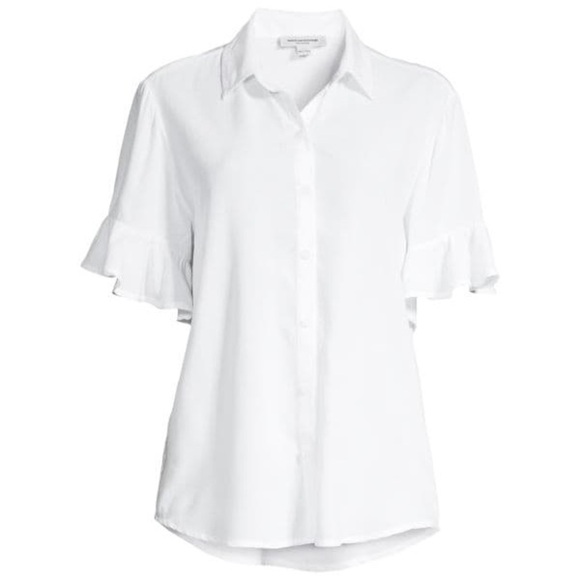 BEACH LUNCH LOUNGE New With Tags Nisa White Shirt Size XS - Picture 6 of 13